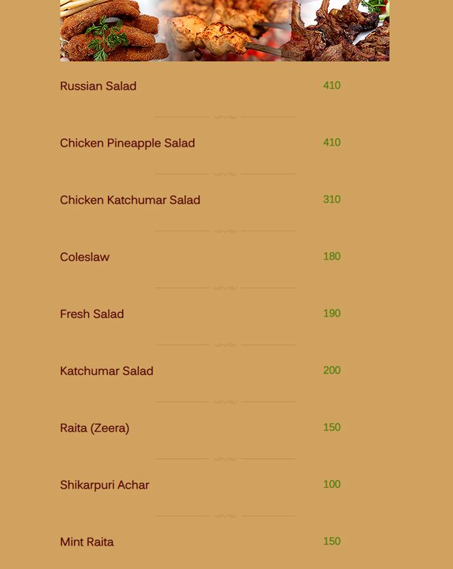 Bundu khan Salads