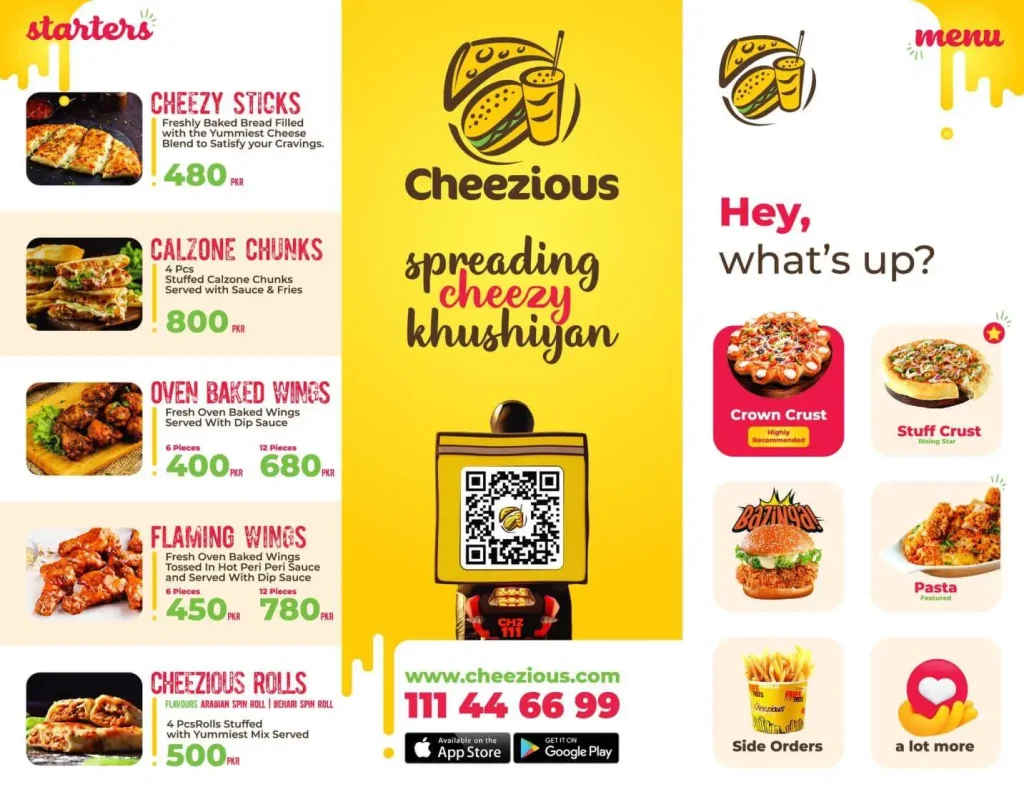 Cheezious Menu