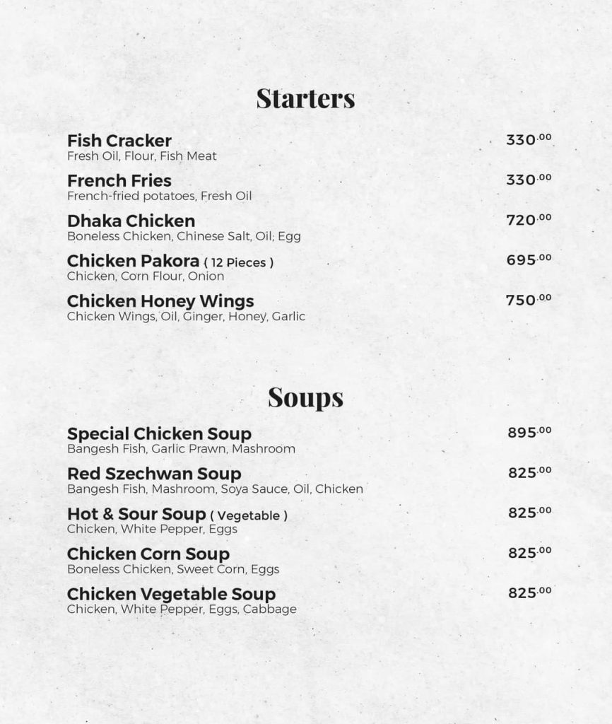 Shahbaz Tikka Starters & Soups